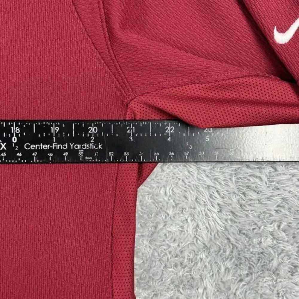 Nike Texas Longhorns Polo Shirt Mens L Red‎ Dri Fit Collar Golf